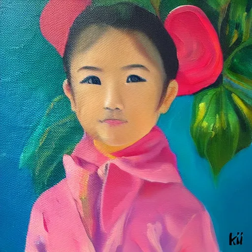 Prompt: oil painting ¥¥¥¥ kaikai kiki