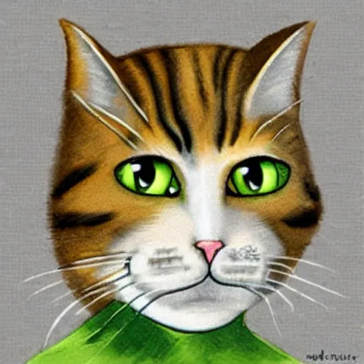 Image similar to cat caricature