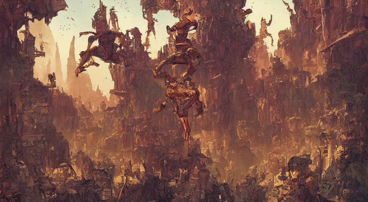 Image similar to vector wonderland bazaar zouk old egypt epic fantasy painting photoshop that looks like it is from borderlands and by feng zhu and loish and laurie greasley, victo ngai, andreas rocha, john harris