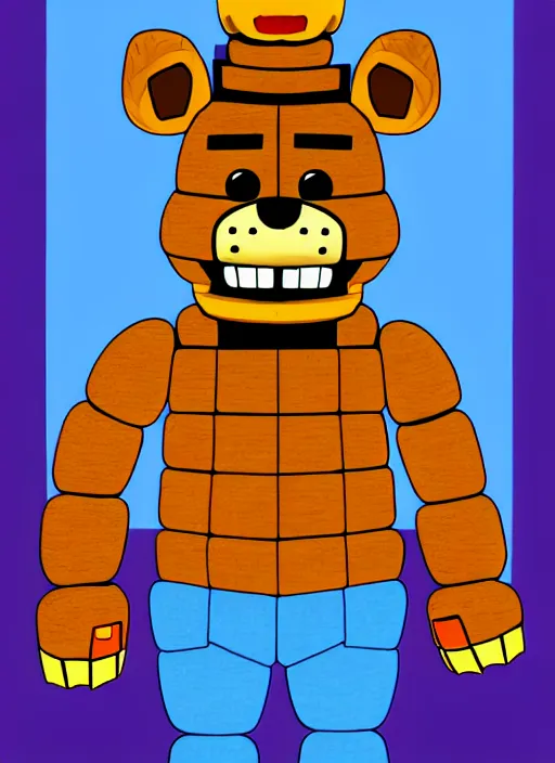 Image similar to portrait of freddy fazbear from five nights at freddy's