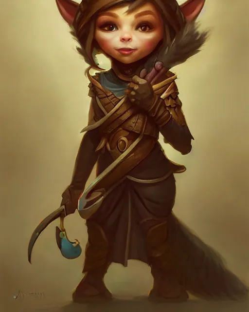 Image similar to cute little anthropomorphic redditor cute and adorable, pretty, beautiful, dnd character art portrait, matte fantasy painting, deviantart artstation, by jason felix by steve argyle by tyler jacobson by peter mohrbacher, cinema