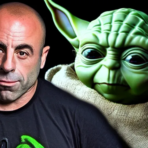 Image similar to joe rogan as yoda