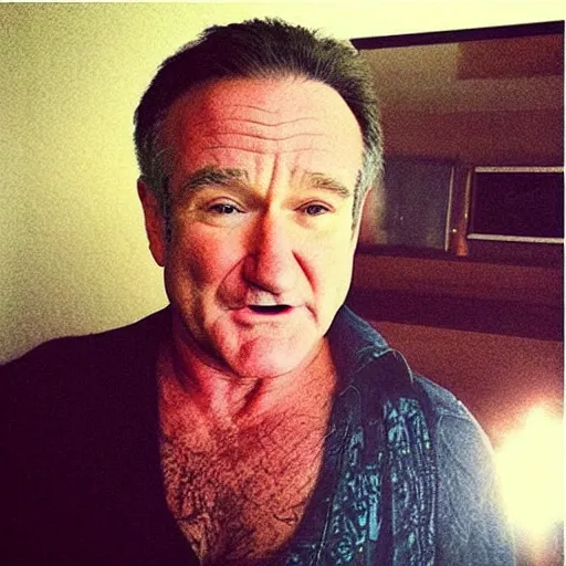 Prompt: “ robin williams instagram selfie ”