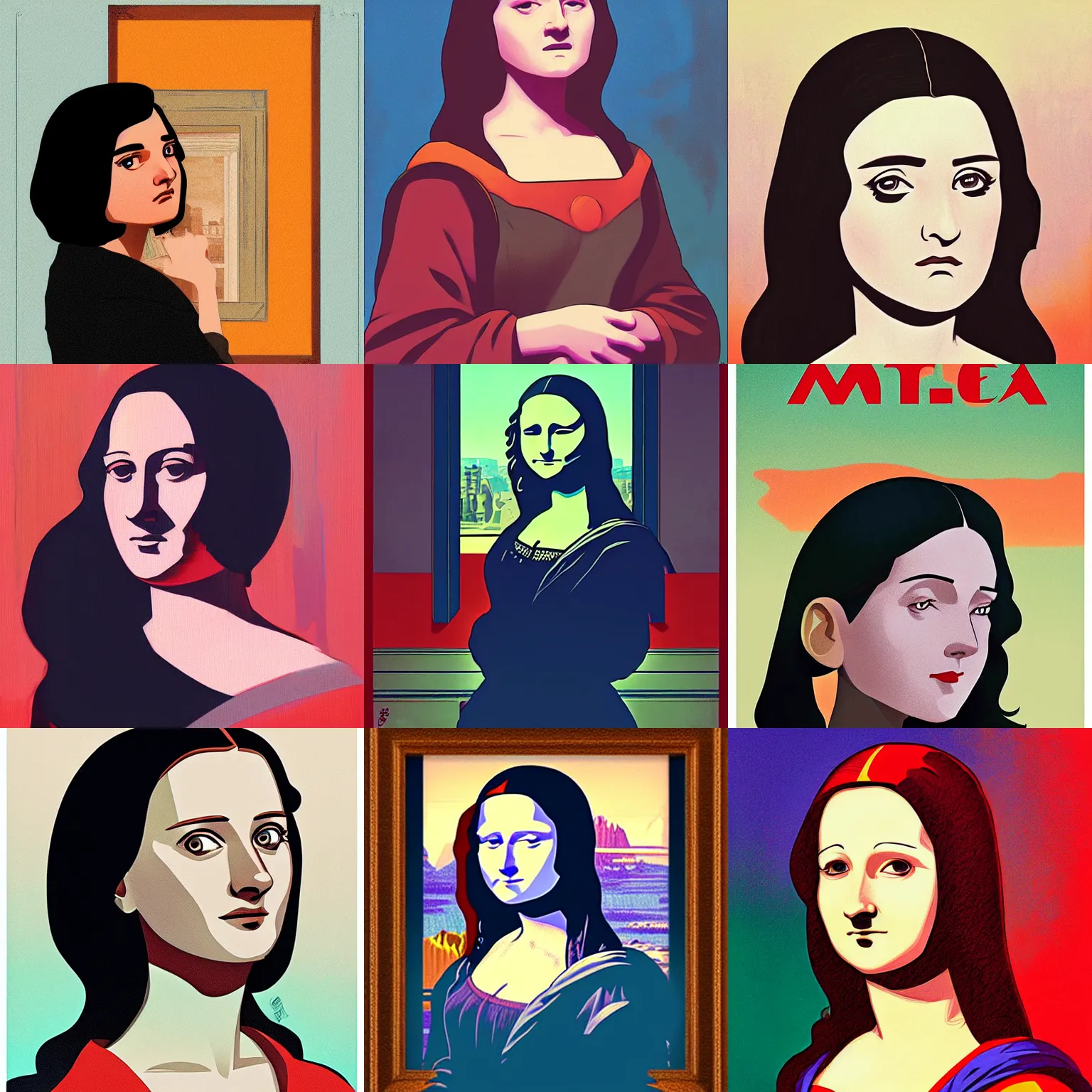 Prompt: atey ghailan in the style of the monalisa by alex ross by moebius