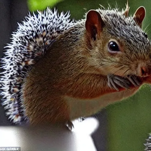 Image similar to diplomatic treaty has been signed between the squirrels and the hedgehogs, national leaders photo