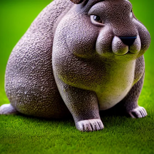 Image similar to photograph portrait of Big Chungus, intricate detail, sigma 85mm f/1.4, 4k, depth of field, high resolution, 4k, 8k, hd, full color