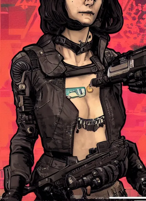 Image similar to cyberpunk blackops spy. catsuit. portrait by ashley wood and alphonse mucha and laurie greasley and josan gonzalez and james gurney. spliner cell, apex legends, rb 6 s, hl 2, d & d, cyberpunk 2 0 7 7. realistic face. dystopian setting.