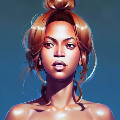 Image similar to beyonce, portrait shinkai makoto studio ghibli studio key hideaki anno sakimichan stanley artgerm lau rossdraws james jean marc simonetti elegant highly detailed digital painting artstation pixiv