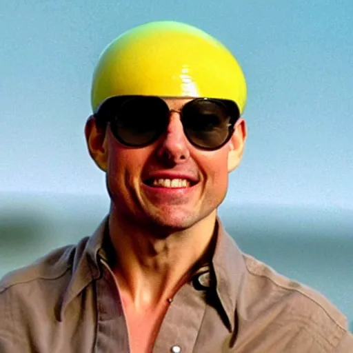 Prompt: tom cruise as a citron, citron head!!!!