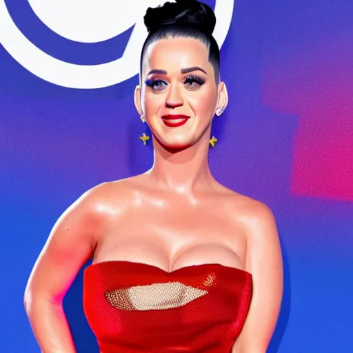 Image similar to katy perry in burger dress. red carpet photograph, paparazzi, octane render, 4 k