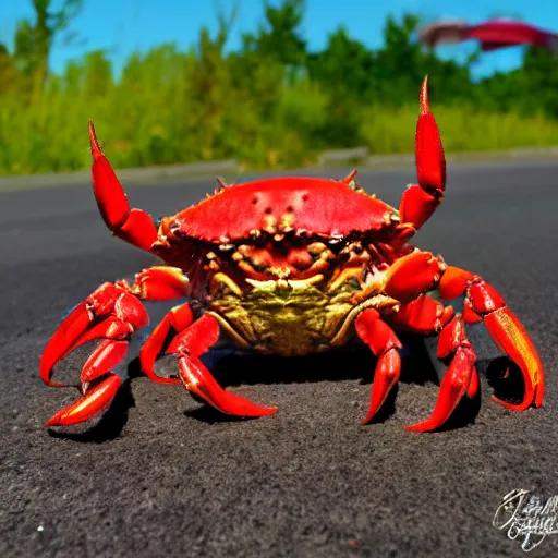 Image similar to crab monster, jrpg, photography