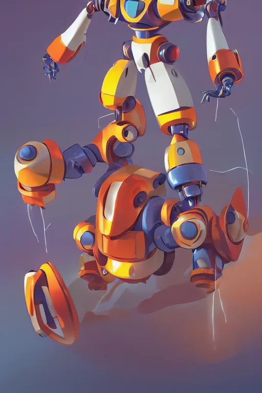 Image similar to metabots medabots medarotto medarot robot minimalist comics, behance hd by jesper ejsing, by rhads, makoto shinkai and lois van baarle, ilya kuvshinov, rossdraws global illumination ray tracing hdr radiating a glowing aura