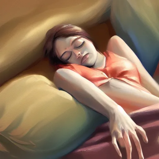 Image similar to pause for a nap that leads to remote viewing, digital painting, ultradetailed, artstation, oil painting, ultradetailed, artstation