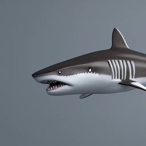 Image similar to A shark-shaped mouse design, Octane Render, Redshift Render, Arnold Render.