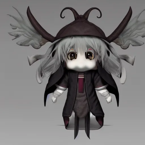 Image similar to cute fumo plush of the priest of the undying ones, eldritch summoner, vray