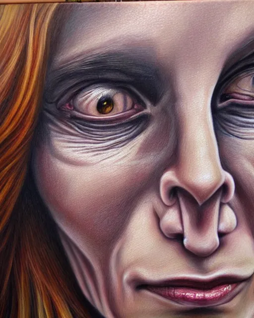 Image similar to a realistic detailed portrait painting of a monster by mona geller