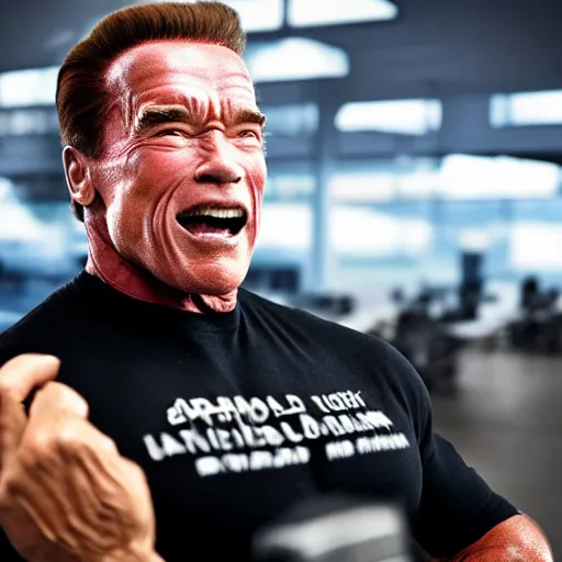 Prompt: arnold schwarzenegger working at the airport, 4 k, hyper realistic, dslr, high resolution, landscape, beautiful