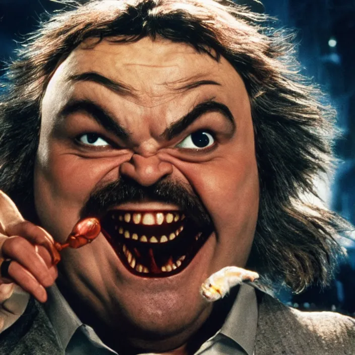 Prompt: jack black starring in gremlins, 8 k,