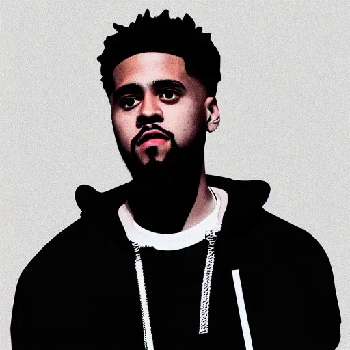 Prompt: 3 d low poly render of jcole, ultra hd, white background