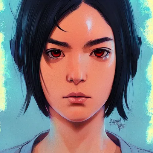 Image similar to pablo pascal portrait as manga character, realistic shaded perfect face, fine details. anime. realistic shaded lighting poster by ilya kuvshinov katsuhiro otomo ghost - in - the - shell, magali villeneuve, artgerm, jeremy lipkin and michael garmash and rob rey