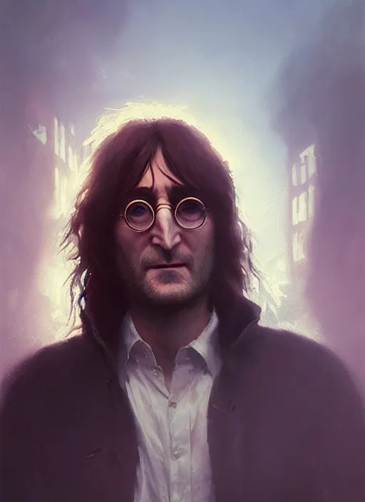 Prompt: : john lennon with dredlocs, cinematic lighting, wallpaper, extremely detailed, sharp focus, by greg rutkowski and [ [ [ wlop ] ] ], intricate, beautiful, award winning, trending on artstation, pixiv