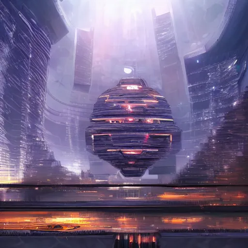 Image similar to a futuristic city from the year 2 0 7 0