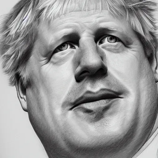 Image similar to Boris Johnson Pencil drawing, high qaulity, lots of detail