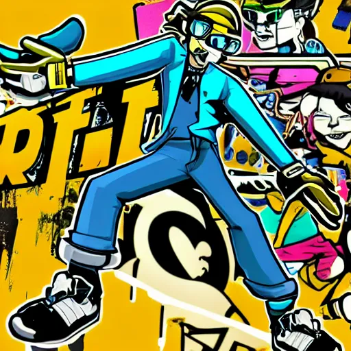 Image similar to Jet set radio for Dreamcast game