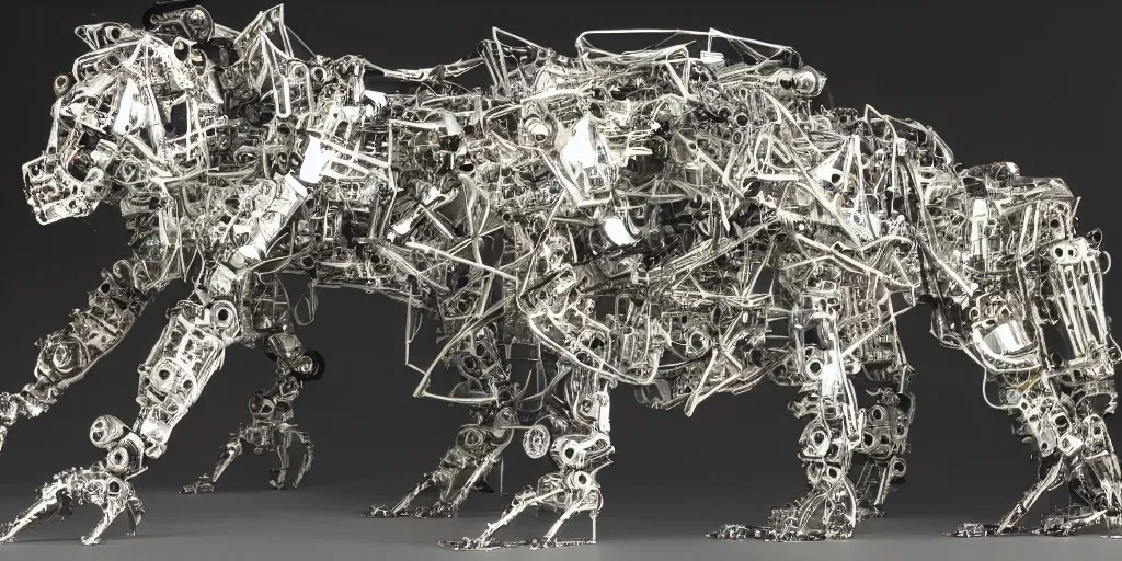 Image similar to photo of cybermorphic robotic animal