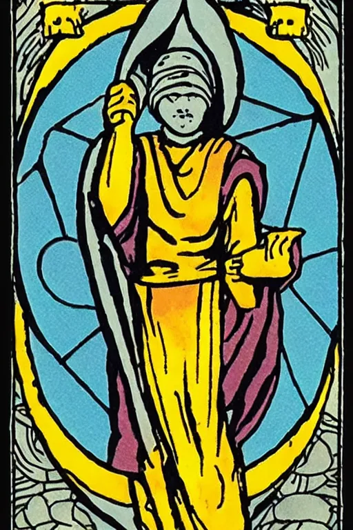 Image similar to tarot card