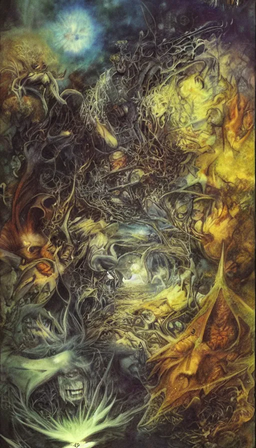 Image similar to the end of the world, by brian froud