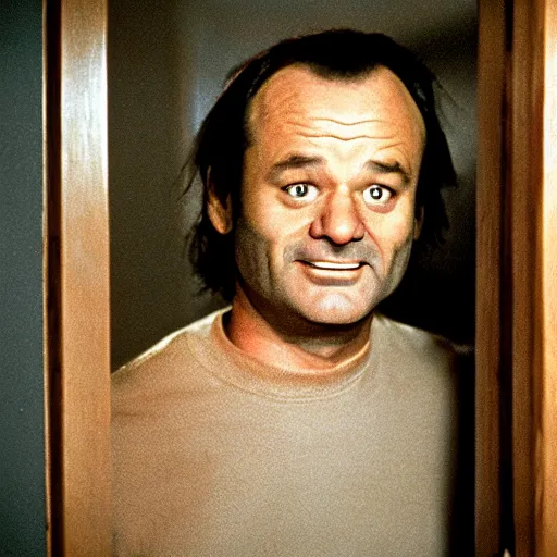 Image similar to bill murray plays jack torrance in the shining, movie still, promotional shot