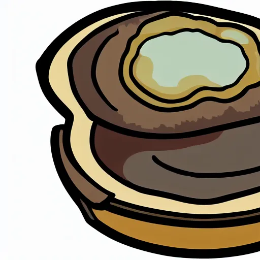 Prompt: oyster with a couch inside instead of a pearl, cartoon, bitmap