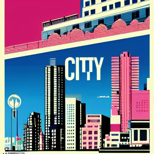Prompt: city in the style of hiroshi nagai