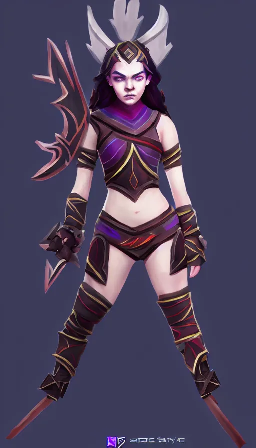 Prompt: anya taylor - joy as dota 2 game character, symmetrical, dota 2 gameplay, artstation trending, sense of awe