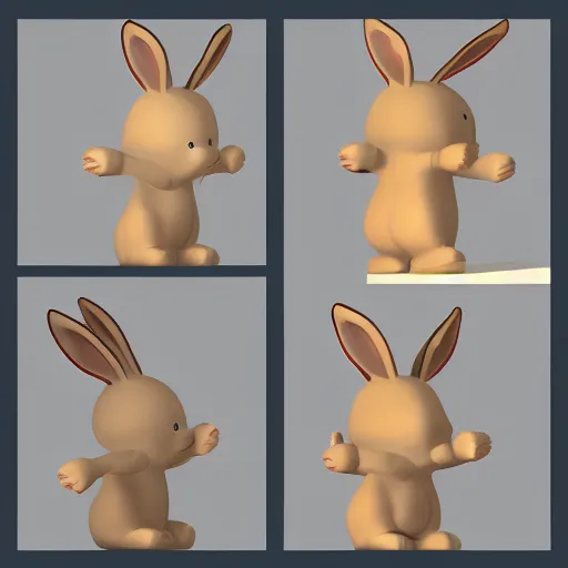 Image similar to siggraph stanford bunny mesh