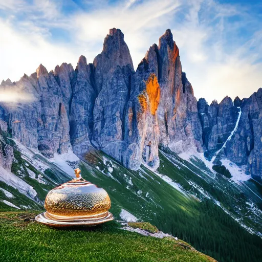 Image similar to the golden cup of dolomites