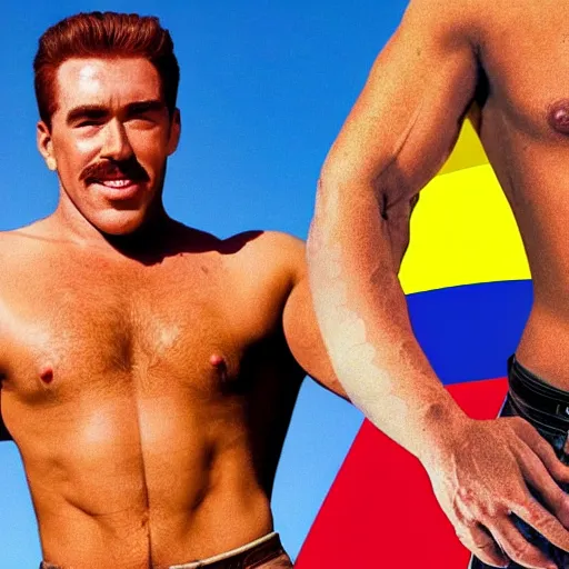 Image similar to lgbt art, tom of finland style, lenin, in billy herrington body, art in 4 k, high quality