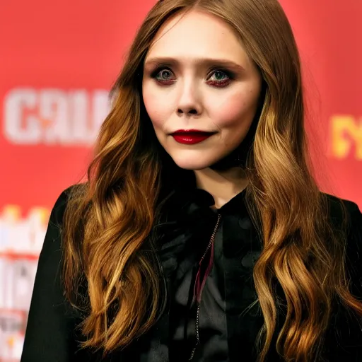 Image similar to elizabeth olsen as a vampire