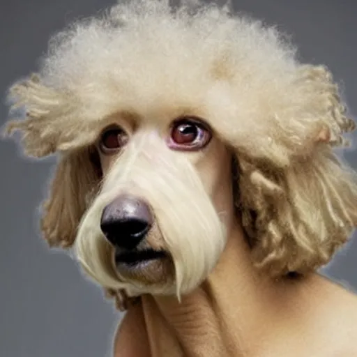 Image similar to really ugly bad poodle haircut,