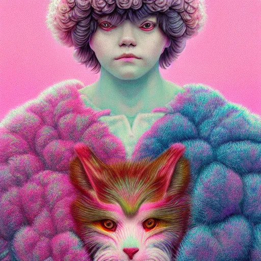 Prompt: a fluffy fractal:: by Martine Johanna and Simon Stålenhag and Chie Yoshii and Casey Weldon and Guillermo del toro :: ornate, dynamic, particulate, pastel colors, intricate, elegant, highly detailed, centered, artstation, smooth, sharp focus, octane render, 3d