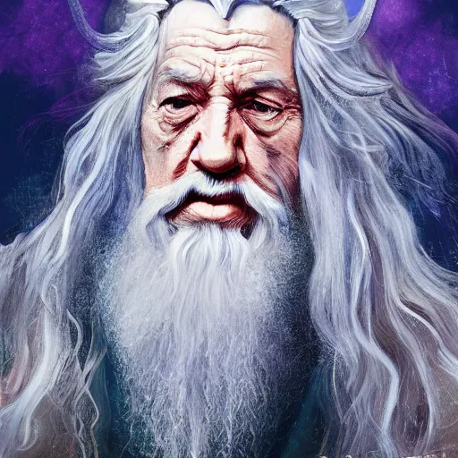 Prompt: a beautiful painting of gandalf as a rockstar, digital art, 4 k