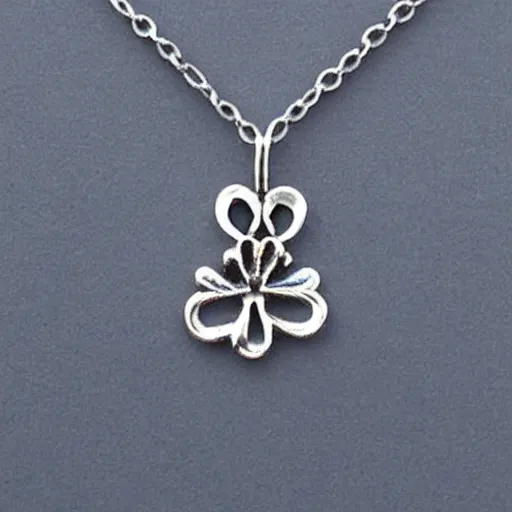 Image similar to a cute silver necklace pendant