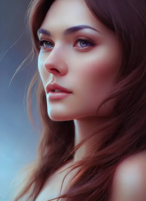 Image similar to photo of a gorgeous young woman in the style of stefan kostic, realistic, sharp focus, 8k high definition, insanely detailed, intricate, elegant, art by stanley lau and artgerm