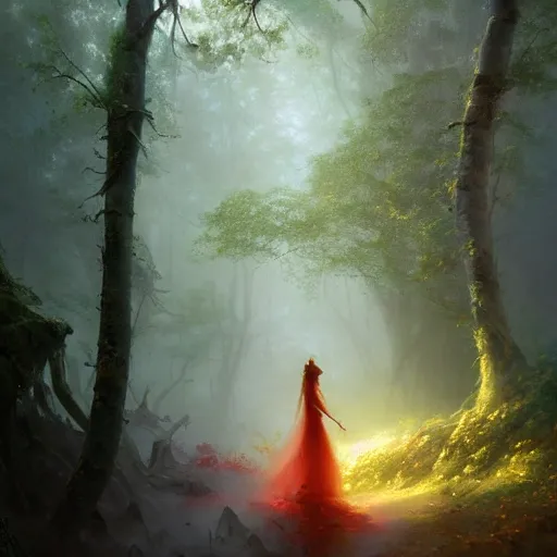 Image similar to ''cinematic shot'' of a forest goddess covered in vegetation with beutiful face simetrical leaves falling realistic atmosferic foggy sweaty skin made by ivan aivazovsky, peter mohrbacher, greg rutkowski volumetric light effect broad light oil painting painting fantasy art style sci - fi art style realism premium prints available artwork unreal engine