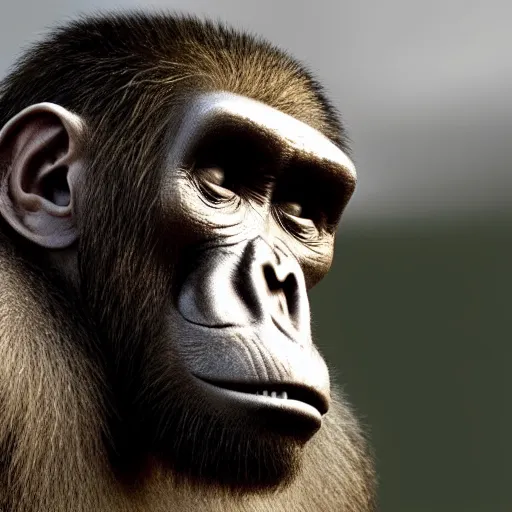 Image similar to the evolution of human beings from ape to human with several missing links