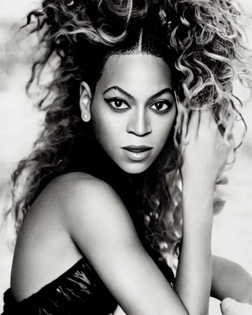 beyonce black and white photography