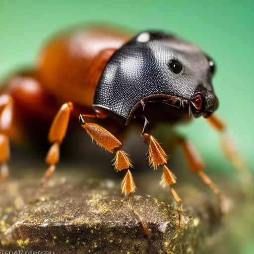 Prompt: a hybrid between a dog and an ant, photography, award - winning, national geographic channel, discovery channel, 8 k, macrophotography, close up, pentax 1 0 0 0 k