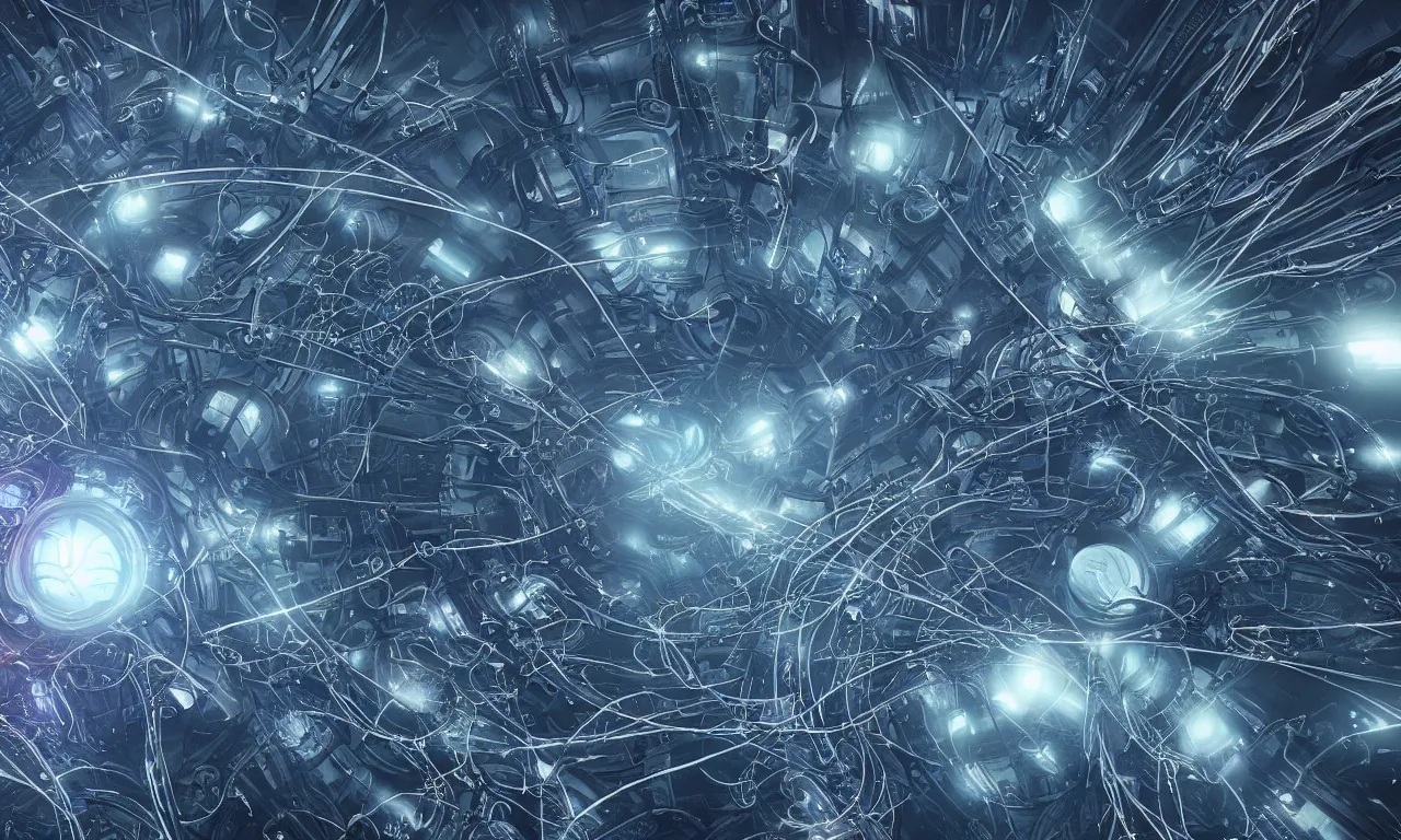 Image similar to A neurological network spanning across the galaxy, nerve nodes, realistic 4k octane beautifully detailed render, 4k post-processing, highly detailed, intricate complexity, epic composition, magical atmosphere, cinematic lighting, masterpiece, ultra hd