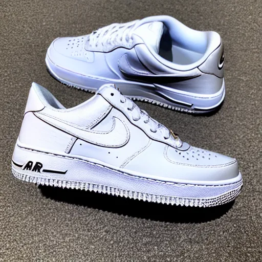 Image similar to nike airforce 1 made of diamond stones,